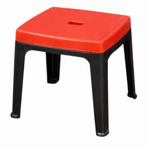 RED&BLACK STOOL (PLASTIC)